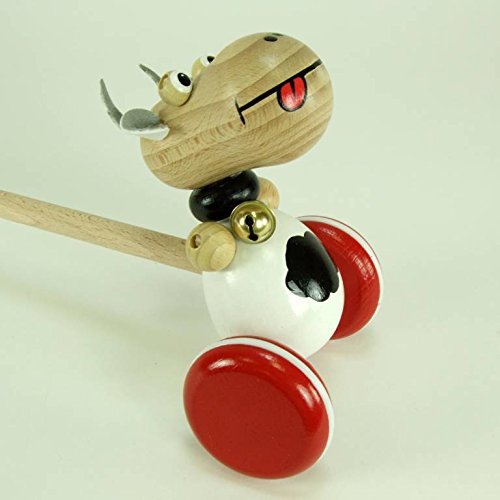 Abacusspiele schiebetier Kuh AUS lackiertem Holz 7 cm x 5 cm