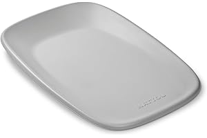 Nattou Wickelauflage 50x70 cm - Wickelauflage Abwaschbar und wasserdicht auf PU-Schaum - Leicht und weich Baby Wickelunterlage - Wickelmatte mit erhöhten Rändern - Grau