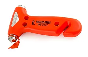 RNG EKO GREEN - Emergency Hammer Glass Breaker Seat Belt Cutter - Orange