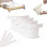 SGABANI Lock Sheet Holders - 4Pcs Heavy Duty Bed Sheet Straps Keep Sheets Firm & Tight, No More Loose Sheets - Fits Any Size 