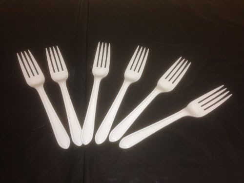 100 x Heavy Duty White Forks (Free P &P on all products)