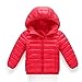 Produktbild ALIKEEY Baby-Junge scherzt Baumwolljacke-Mantel-mit Kapuze Herbst-Winter-warme Kinderkleidung rot 140cm