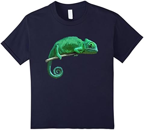 Kids Chameleon Chamaeleon Lizard T Shirt Tshirt tee 4 Navy