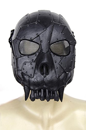 FreshGadgetz EA Wüste Crops DC-01 Voll-Gesicht Schädel-Maske Windschutzscheibe Mask (Schwatz)