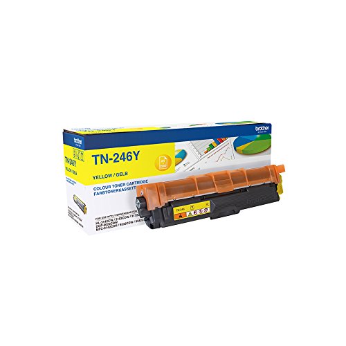 Brother Original Jumbo-Tonerkassette TN-246Y gelb (für Brother HL-3142CW, HL-3152CDW, HL-3172CDW, DCP-9017CDW, DCP-9022CDW, MFC-9142CDN, MFC-9332CDW, MFC-9342CDW)