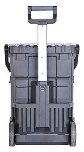 Stanley Rollende Werkstatt 2in1, 19″ Werkzeugtrage mit Organizer, Schublade, Teleskopgriff, aus Kunststoff, STST1-79231 - 5