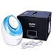 OKACHI GLIYA Nano Facial Steamer Ionic Hot Mist Face Steamer Professional Open Pores Skin Treatment for Blackhead & Acne Portable Inhaler Spa Relieve Sinus Cleansing Pores - Ice Blue