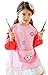 Produktbild Happy Cherry Baby Bibs Lätzchen Polyester Cartoon Drucken Malkittel Langarm Unisex Kinder Mädchen Jungen Malschürze Wasserdichte Ärmellätzchen asiatische Größe M - Rosa