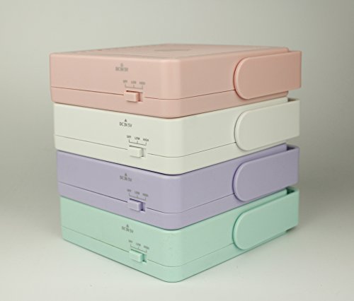 Glighone USB Ventilator Mini Standventilator Tischventilator Kleiner Lüfter mit 360° Halterung, sehr leise und kraftvoll, grün - 7