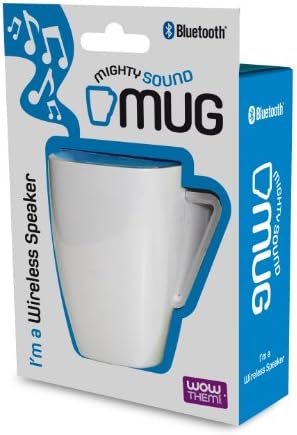 Mighty Sound Mug Bluetooth Speaker - White/Blue