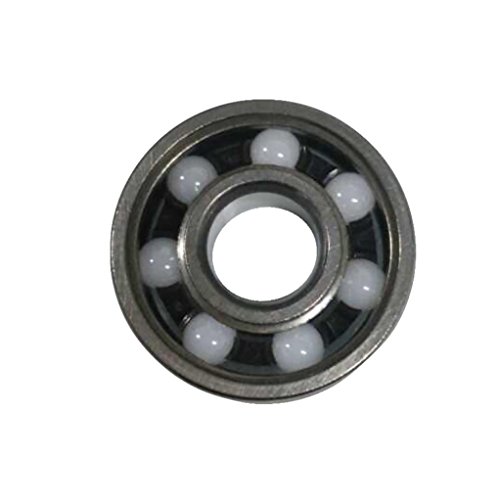 sunnymi High Speed 608 Hybrid Ceramic Center Bearing for Fidget Finger Spinner Toys Y5B6 for Fear and Autism Adults Children (Black)
