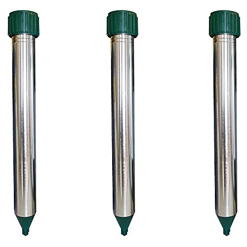 Preisvergleich Produktbild proheim Wühlmaus- und Maulwurfvertreiber mit Schall und Vibration Maulwurfschreck in praktischen Sparsets Wühlmausschreck Maulwurfbekämpfung, Menge:3er Set
