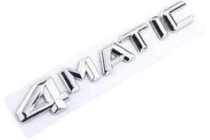 PGONA 3D ABS Logo 4MATIC Emblem Car Trunk Badge Compatible With Mercedes AMG E C S GLC GLA GLS CLA W204 W205 W212 X156 4 Matic Sticker Accessories (Color : Chrome 14-16)