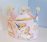  Corona cumpleaños bebe unicornio