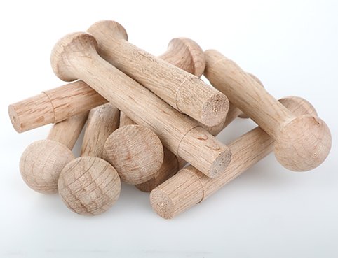 Preisvergleich Produktbild Eiche Shaker Peg 8,9 cm – 10 Stück