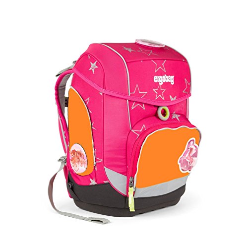Preisvergleich Produktbild Ergobag CUBO - CinBärella Schulranzen 5tlg. Set inkl. Sicherheitssets in ORANGE