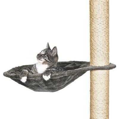 Trixie Plate forme relax pour arbre à chat avec cadre métal, ø 40 cm, gris platinium