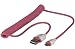 Produktbild LINDY USB Spiralkabel 1,6m, Pink Typ A / Micro-B