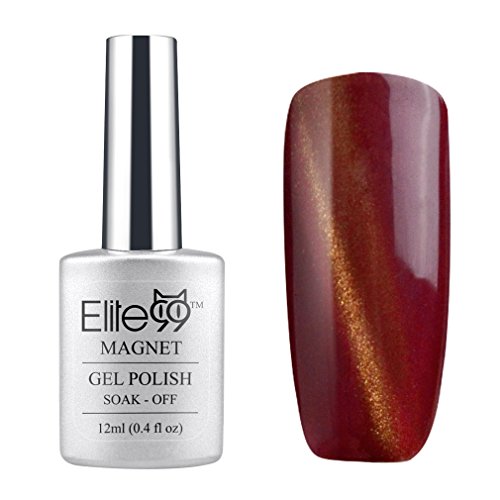 Elite99 UV LED Cat Eye 3D Farbe Gel auflösbarer Nagellack Pearl 12ml