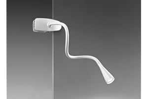 PERENZ LAMPADA DA LAVORO IN PLASTICA FLEX BIANCO CON MORSETTO