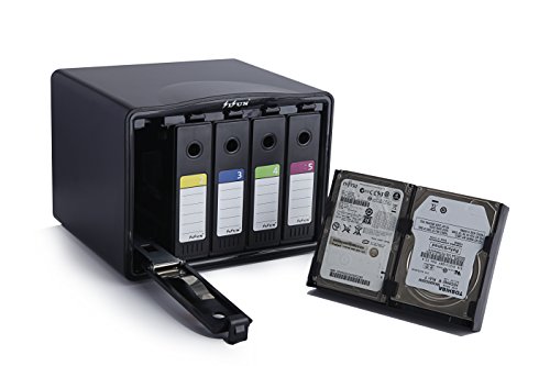 SISUN® Festplattentasche Schutztasche Schutzbox 3,5" /2,5"- Aufbewahrungstasche für 3,5 / 2,5 Zoll Festplatten (5 Bay)