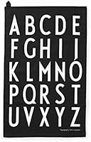 Design Letters Geschirrtuch 2er-Set schwarz Motiv A-Z 10201800-B