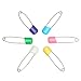 GoodLucky365 20pc Assorted Color Baby Child Infant Kids Cloth Diaper Nappy Pins Safety Safe Hold Clip Locking Cloth Size L