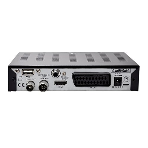 FTE HD-T2 DVB-T2 Receiver + 44 dB ANTENNE Full HD HEVC/ H.265 (HDTV, HDMI, SCART, USB 2.0) + 1,5m HDMI Kabel - 3