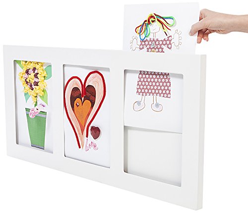 Articulate Gallery A4 MDF Triple Picture Frame, White