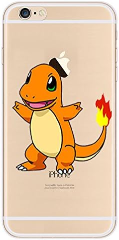 EatMyCase® For iPOD TOUCH 4/5/6 POKEMON Case Collection - Custom Cute Cartoon Soft Gel Tpu Back Cover with EatMyCase® Pen Stylus (iPod Touch 5/6, 2: Charmander)