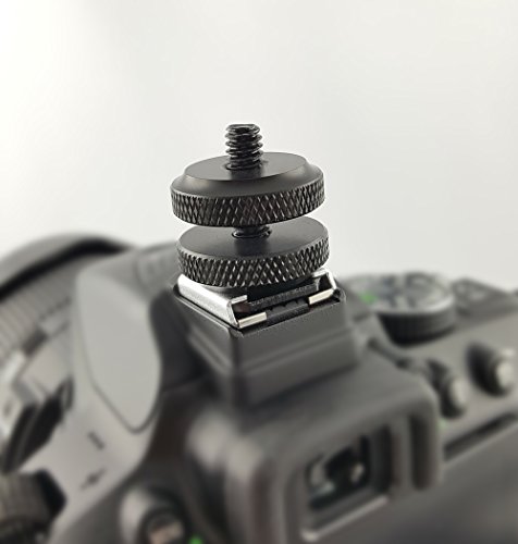 Smartphone Stativ Adapter mit mini Kugelkopf und Hotshoe Blitzschuh Adapter Komplett-Set mit 1/4â€œ Zoll Metall hochwertig