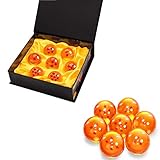 bola de dragon personajes 🐲DIÁMETRO: 4.3 CM BRone Bolas del Dragón Dragon Ball, 7PCS DragonBall Z Bolas de Dragón 1 a 7 Estrellas con Caja de Regalo, Regalo de Año Nuevo para Coleccionar o Regalar para Niños/Anime Amante - Diámetro 4,3CM