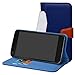 Produktbild ARCHOS 50F Helium / ARCHOS 50F Helium Lite Hülle,Mama Mouth Brieftasche Schutzhülle Case Hülle mit Kartenfächer und Standfunktion für ARCHOS 50F Helium / ARCHOS 50F Helium Lite Smartphone,Deep blue