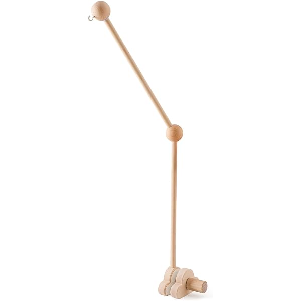 Mobile Bébé Nuages Et Lapin - Carillon Éolien En Bois | Décoration Lit, Cadeau Nouveau-Né