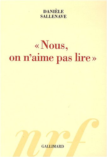 couverture de : 'Nous, on n'aime pas lire'