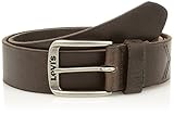  Levi\'s Classic Top Logo Buckle, Cinturón para Hombre, Marrón (Dark Brown), 110 cm (Talla del fabricante: 110)