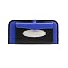 Produktbild sourcingmap Schwarz blau Kunstleder Rhombus Muster 14Tasche Auto CD Visier Servietten Tasche