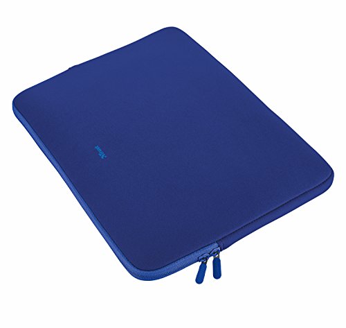 Trust Primo Soft Laptop Sleeve 11,6 Zoll weiche Schutzhülle (für Notebooks mit Bildschirmdiagonale bis 29,5 cm (11,6 Zoll)) blau