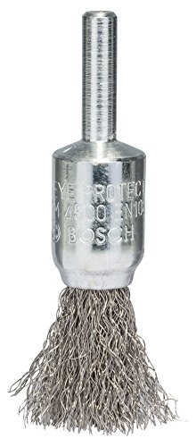 BOSCH Pinselbürste, Edelstahl, gewellter Draht, 0,2 mm, 15 mm, 4500 U/ min, 2607017125