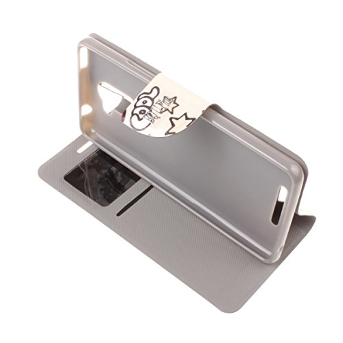 Misemiya    Coque Coveri pour BQ Aquaris U Plus -   tui  Cover DESIGEN Stand B61