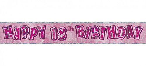 Dekorations Set zum 18. Geburtstag Party Set in Pink - 6