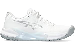 ASICS Women's Gel-Challenger 14 Tennis Shoes, White/Pure Silver, 8.5 UK