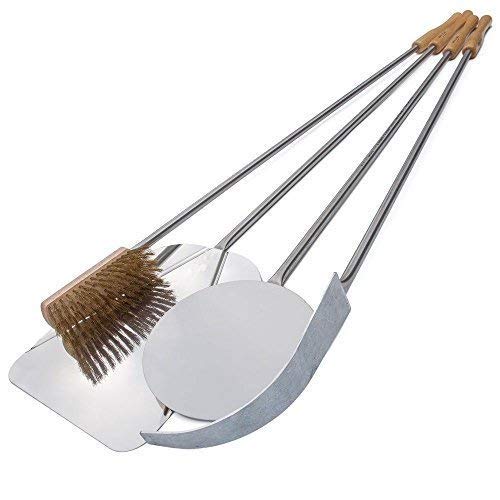 KIT PALE DA FORNO A LEGNA COMPOSTO DA 4 PEZZI LUNGHEZZA 120 cm