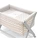 Cambrass 46 x 78 cm Wooden Crib X with Fabrics Collection Ter (Beige/ White Spotted)