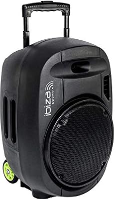Ibiza PORT12VHF-MKII - Ibiza Sound - Système de sonorisation Portable Autonome 12" / 700W avec USB-MP3, Bluetooth, Vox et 2 micros VHF