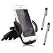 Produktbild Gukas Universal 360° KFZ Auto Halterung Handy CD Slot Halter mit Schirm Stift Touch Pen Stylus Für THL T6 T6S T6C T6PRO Archos 50 Platinum 4G Diamond 2 Plus Cobalt Titanium Helium Power Alcatel One Touch Idol 6036Y M812 Asus ZenFone ZE550KL Vodafone Smart 4 Prime Ultra 6 Kazam Trooper 2 Acer Liquid E3 E350 Jade Z Plus Hisense F20 C20 Lenovo S856 A616 Vkworld VK700 Pro Coolpad Torino Porto S E501 Porto E560