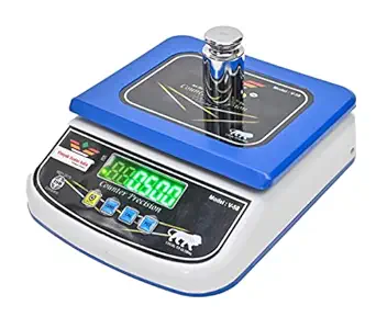 VINAYAK SCALES ABS Body Digital Kitchen Weighing Scale with Dual Display. Capacity 30Kg x 1Gm Weight Measuring Machine for Home, Shops,s, Parcel Weighing, Bakeries and Professional Uses. Pan Size (22.5x17.5CM)