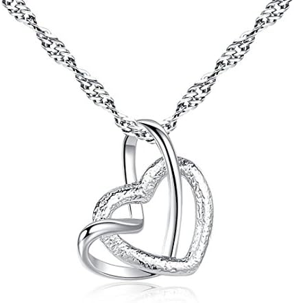 Cebbay Womens Cheap Heart Pendant Alloy Necklace Jewelry