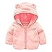 Produktbild HUIHUI Kinder Baby Kleidung, Mantel Herbst Wolle jacken Mädchen Jungen Softshell Fleece-Kapuzenjacke (Rosa,0.5-1Jahre)