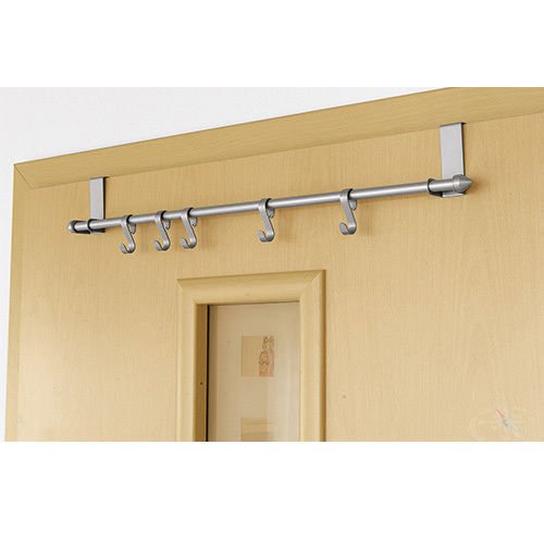 Hänge Garderobe mit 5 x Haken Türgarderobe Türhaken Gaderobenhaken Kleiderhaken